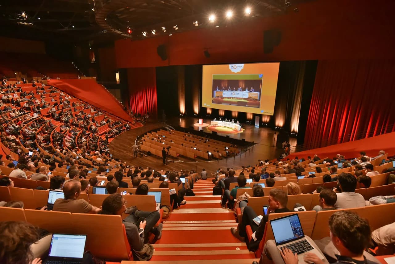 Auditorium du Centre de Congrès de Lyon lors d’un congrès professionnel
