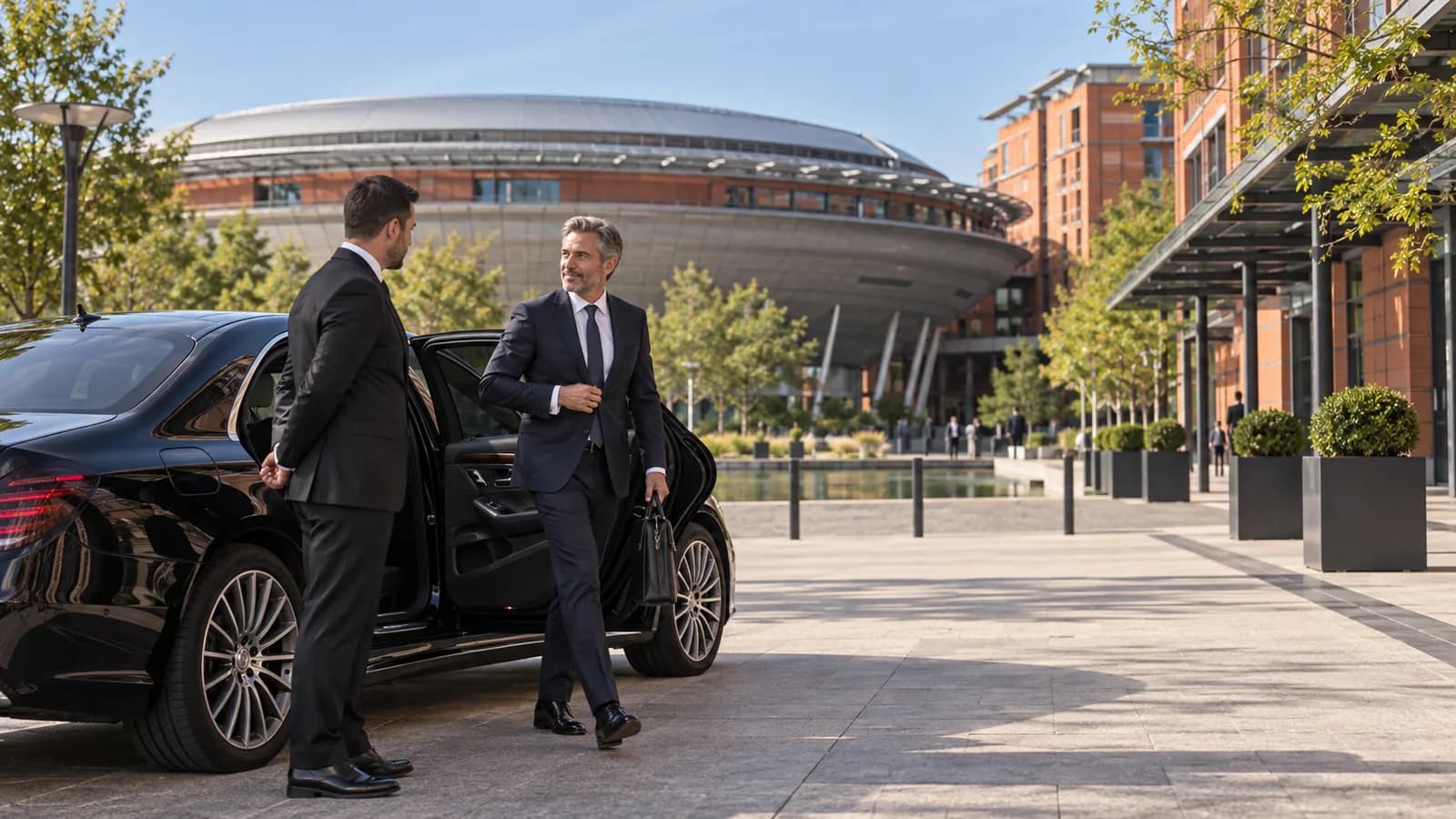 Private driver at the Lyon Convention Centre