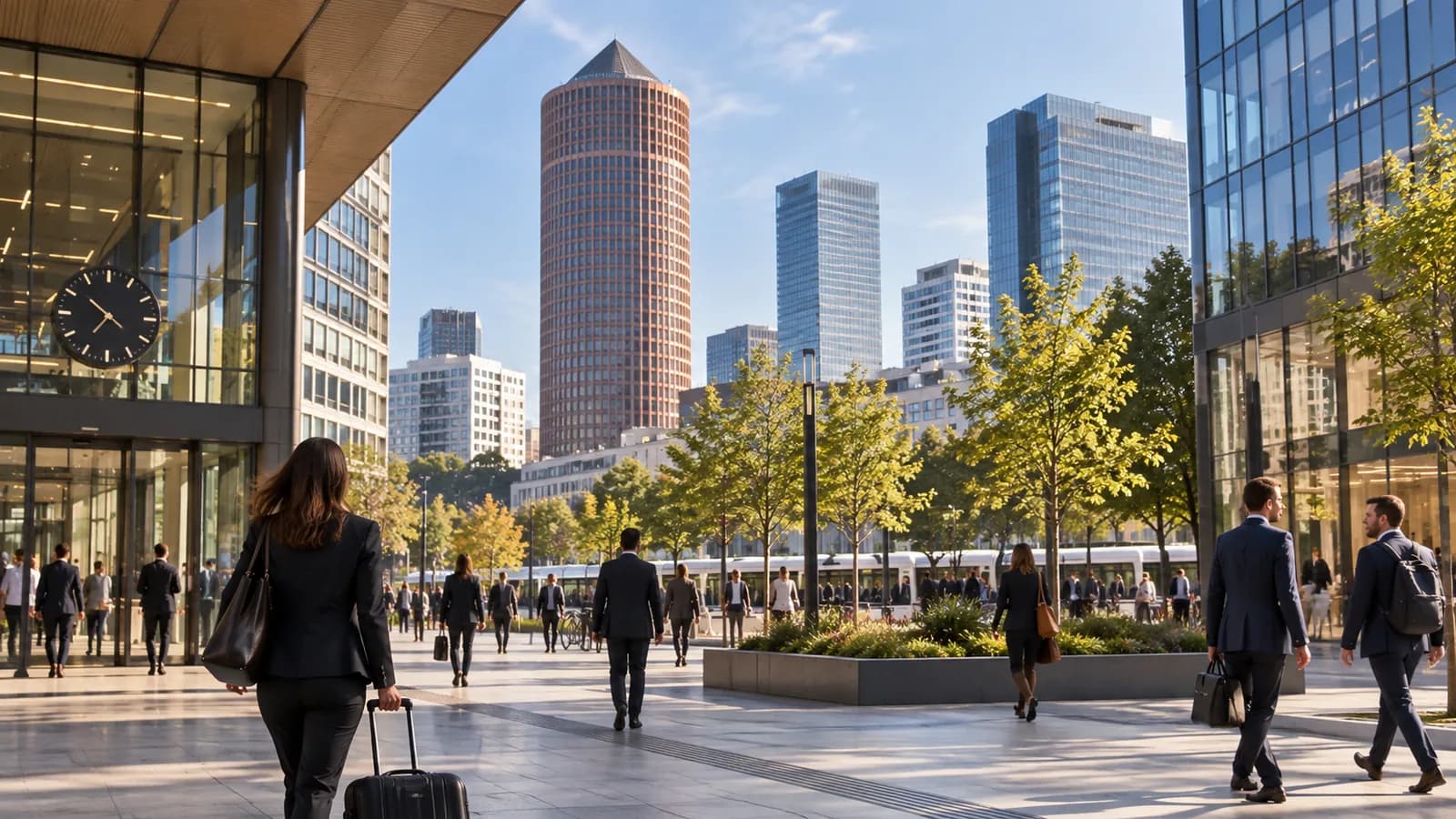 Quartier d’affaires de la Part-Dieu à Lyon